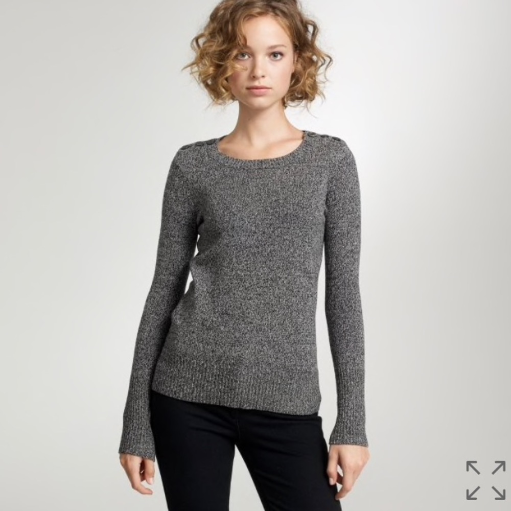 J.Crew Marled Alexie Sweater - Heather Grey XS